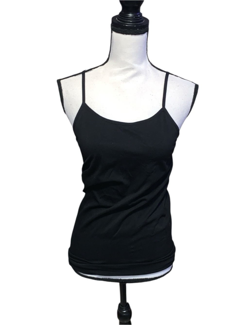Splash Plus Black Spaghetti Strap Cami Tank Top Stretch